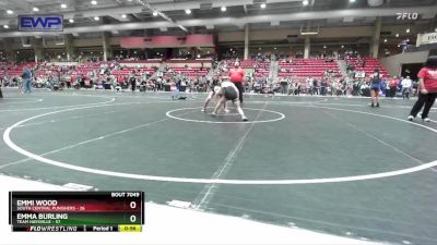 80 lbs Round 3 - Emmi Wood, South Central Punishers vs Emma Burling, Team Haysville