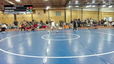 197 lbs Champ. Round 1 - Owen Scott, Treasure Valley Community College vs Lusiano Lopez, Clackamas Community College