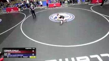 132 lbs Champ. Round 2 - Connor O`Balle, Vista High School Wrestling vs Dat Ho, Creekside Red Raiders Wrestling