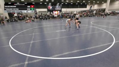 113 lbs Champ. Rd Of 32 - Kaleb Brown, Iowa vs Walker Vieyra, Kansas Young Guns Wrestling Club