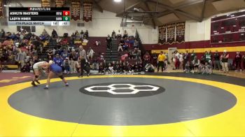 115 lbs 7th Place Match - Ashlyn Masters, Pryor HS vs Ladyn Hines, Barnesville HS