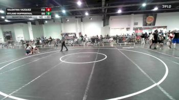 116 lbs Quarterfinal - Valentina Vazquez, Ftcc vs Ryland Huppenthal, Brighton WC