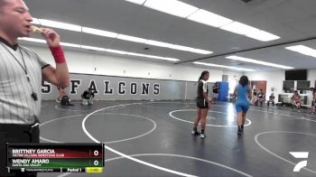 115 lbs Cons. Round 2 - Brittney Garcia, Victor Villains Wrestling Club vs Wendy Amaro, Santa Ana Valley