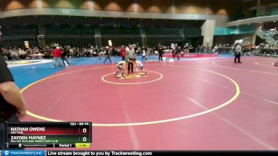 69-74 lbs Round 3 - Nathan Owens, Mat Time vs Zayden Maynez, Fallon Outlaws Wrestling Club