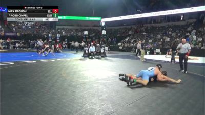 215 lbs Consi Of 16 #2 - Max Keough, Bella Vista (SJ) vs Ross Cinfel, Clovis North (CS)
