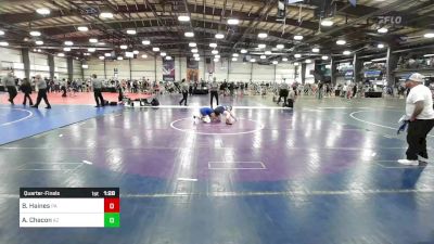 100 lbs Quarterfinal - Blake Haines, PA vs Alex Chacon, AZ