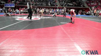 96 lbs Quarterfinal - Gavin Sportsman, Honey Badgers Wrestling Club vs Trevor McGee, Vinita Kids Wrestling