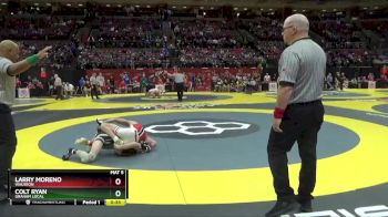 D2-120 lbs 3rd Place Match - Larry Moreno, Wauseon vs Colt Ryan, Graham Local