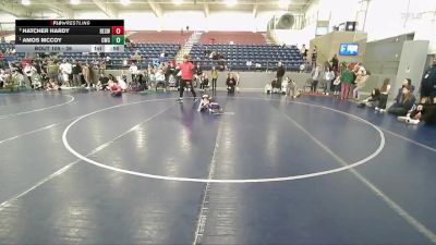 36 lbs 1st Place Match - Amos McCoy, Charger Wrestling Club vs Hatcher Hardy, Box Elder Stinger Wrestling