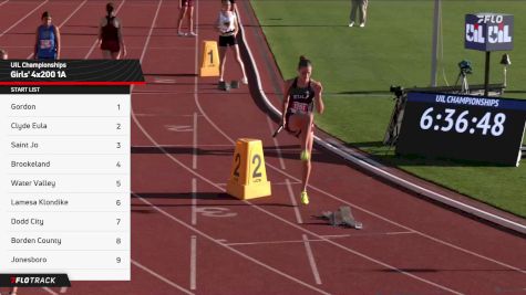 High School Girls' 4x200m Relay 1A, Finals 1