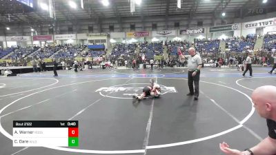 70 lbs Consolation - Asher Warner, Roosevelt Mustangs vs Colby Dare, Wildcat Wrestling