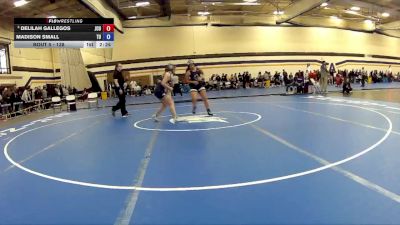 138 lbs Champ. Round 1 - Delilah Gallegos, John Carroll University vs Madison Small, Trine University