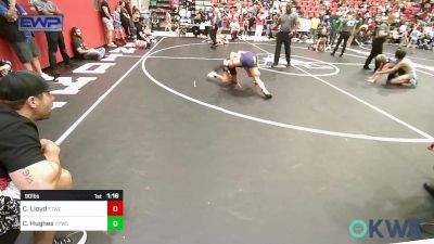 90 lbs Semifinal - Camden Lloyd, Team Tulsa Wrestling Club vs Cannon Hughes, Verdigris Youth Wrestling