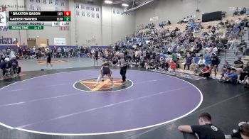 132 lbs Champ. Round 3 - Braxton Eason, Father Ryan vs Carter Hughes, Blackman