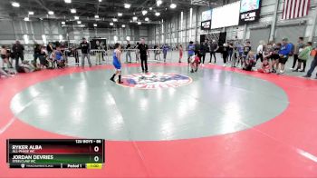 86 lbs Champ. Round 2 - Jordan Devries, Steelclaw WC vs Ryker Alba, All-Phase WC