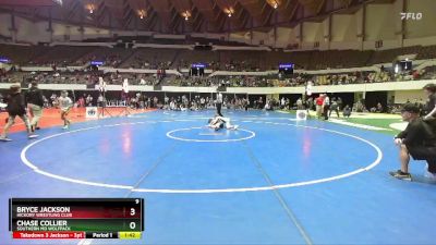 National 6-8 105 Cons. Round 2 - Chase Collier, Southern MD Wolfpack vs Bryce Jackson, Hickory Wrestling Club