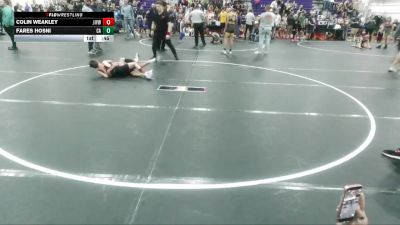 65 lbs Round 2 - Fares Hosni, C2X Academy vs Colin Weakley, James Island Youth Wrestling