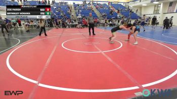 126 lbs 5th Place - Zoe Parish, Wagoner Takedown Club vs Brynnley Horawa, Verdigris Youth Wrestling