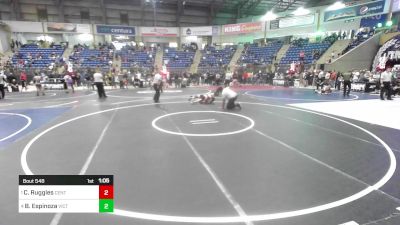 135 lbs Semifinal - Caden Ruggles, Center Middle School vs Branson Espinoza, Victory