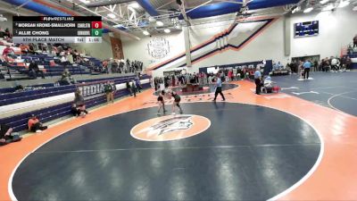 120 lbs 5th Place Match - Morgan Krone-Smallhorn, Charleston vs Allie Chong, Edwardsville (H.S.)