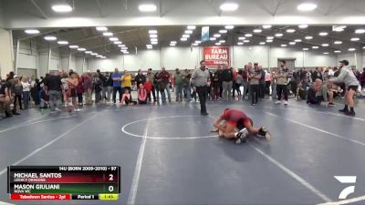 97 lbs Quarterfinal - Michael Santos, Legacy Dragons vs Mason Giuliani, Nova WC