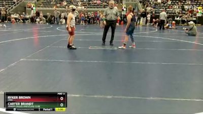 112 lbs Cons. Round 2 - Carter Brandt, Junior Eagles Wrestling Club vs Ryker Brown, CWO