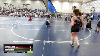 90 lbs Round 3 - Georgia Pratt, Salt Flats Wrestling Club vs Josie McKee, Uintah Wrestling