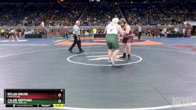 D4-285 lbs Cons. Round 3 - Rylan Kruse, Cass City HS vs Caleb Gepford, Pine River Area HS