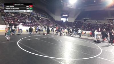 43 lbs Champ. Round 4 - Ressler Schiess, Shootbox Rigby vs Tyson Marr, Legacy Boltz Wrestling Club