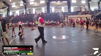 100 lbs Round 2 - Alexander Moody, NC Pride Wrestling vs Brayden Sharpe, Mat Monstars