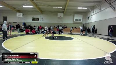 108 lbs Cons. Round 4 - Paul Portugal, Joseph Kerr Middle School vs Joshua Garcia, Red Star Wrestling Academy