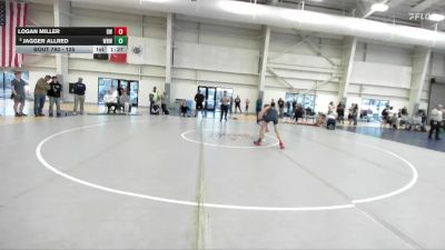 125 lbs Cons. Semi - Jagger Allred, White Rhino Wrestling vs Logan Miller, Duchesne Wrestling
