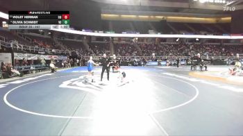 107 lbs Champ. Round 1 - Violet Herman, Fairport-5 vs Olivia Schmidt, Valley Central-9