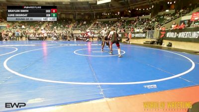 110 lbs Round Of 32 - Braylen Smith, Sherman Challengers vs Luke DeGroat, Dominate Club Wrestling