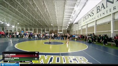 130 lbs Cons. Round 3 - Lillian Naylor, Syracuse vs Mary Peterson, Cedar Valley