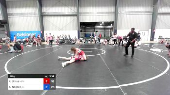 52 kg Rr Rnd 4 - Kennedy Unrue, MGW Vanquishers vs Abby Naddeo, Jersey United Pink