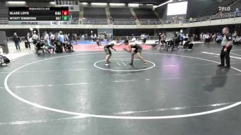 160 lbs 5th Place - Blake Loyd, Newark vs Wyatt Simmons, Milford