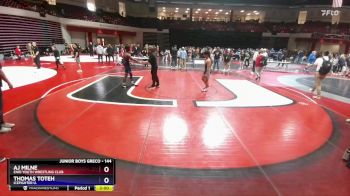 144 lbs Champ. Round 1 - Aj Milne, Enid Youth Wrestling Club vs Thomas Toteh, IceFighter U.