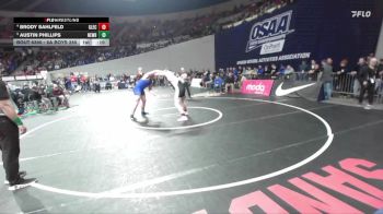 6A Boys 285 lbs Quarterfinal - Austin Phillips, Newberg Boys vs Brody Sahlfeld, Glencoe Boys