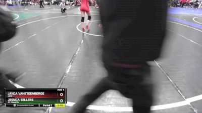135 lbs Quarterfinal - Jessica Sellers, St Francis vs Jayda Vansteenberge, Lodi