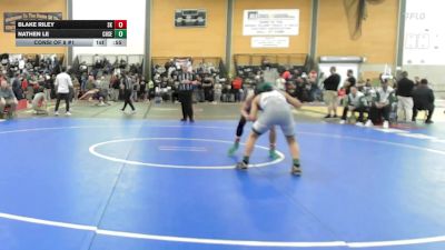 144 lbs Consi Of 8 #1 - Blake Riley, South Kingstown vs Nathen Le, Cranston East