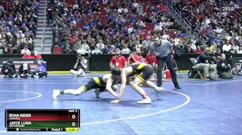 3A-132 lbs Semifinal - Jayce Luna, Bettendorf vs Ryan Rider, Carlisle