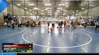 79 lbs Cons. Round 3 - Ezekiel Zarate, Box Elder Stingers vs Jackson Averett, Sons Of Atlas