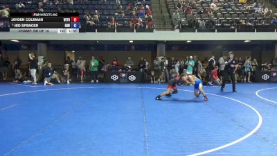 96 lbs Champ. Rd Of 16 - Jayden Coleman, Well Trained vs Jed Spencer, Greater Heights Wrestling