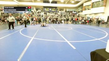 126 lbs Cons. Round 4 - Calin Olson, Riverton vs Nick Benavides, American Leadership Academy - Gilbert North