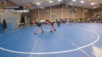 285 lbs Quarterfinal - Corbin Hayes, Unattached vs Colton Mccutcheon, Doane
