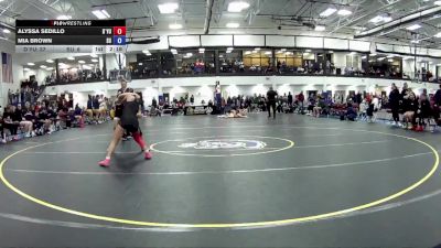 103 lbs Round 2 (16 Team) - Alyssa Sedillo, D`Youville vs Mia Brown, Schreiner University (A)