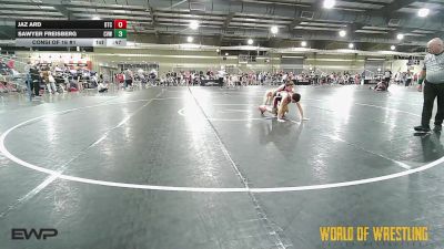 108 lbs Consi Of 16 #1 - Jaz Ard, Bison Takedown Club vs Sawyer Freisberg, Caney Valley Wrestling