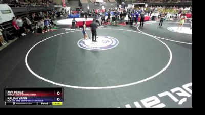 115 lbs Champ. Round 1 - Avy Perez, World Team Training Center vs Kaliah Vann, Nor Cal Take Down Wrestling Club