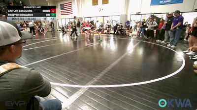115 lbs Rr Rnd 2 - Caitlyn Staggers, Skiatook Youth Wrestling vs Raelynn Edwards, Bristow Elementary Wrestling Club